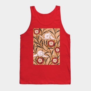 Art Deco Flowers Tank Top